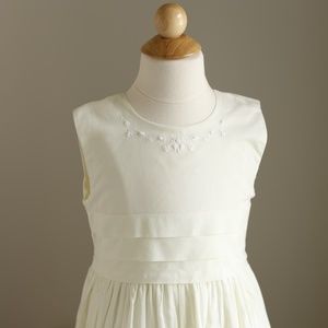 Strasburg Dress Yellow French Tuck Embroidery Portrait Vacation Special Occasion